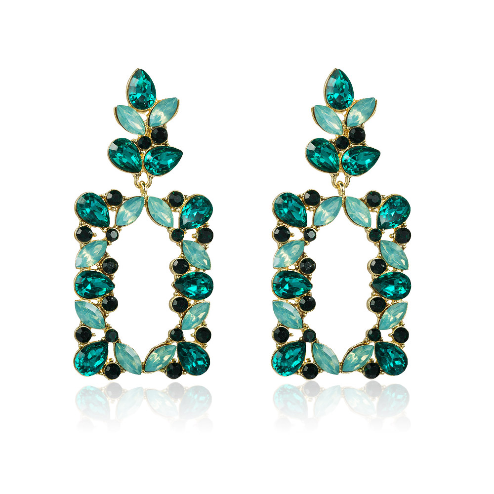 Large Green Tone Earrings